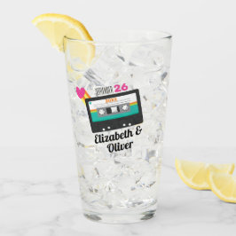 Totalt 80-tal Cassette Bröllop Glaskopp