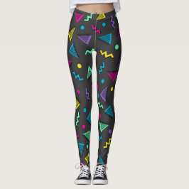 Totalt 80-tal former med flera färg leggings