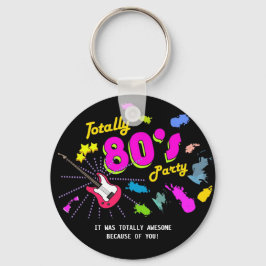 Totalt 80-tal Party, favoriter i nyckelkedjan Nyckelring
