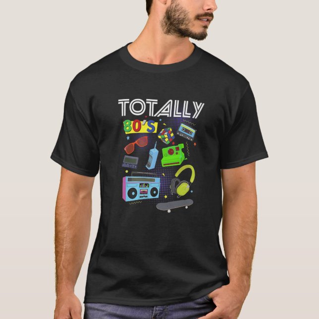 Totalt 80S Coola Retro 1980S totalt 80S Party Tee (Framsida)