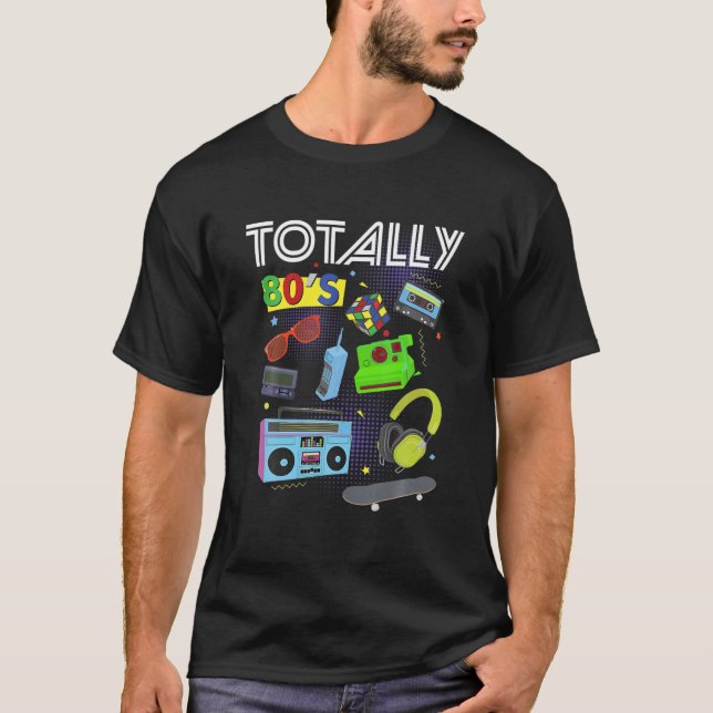 Totalt 80S Coola Retro 1980S totalt 80S Party Tee (Framsida)