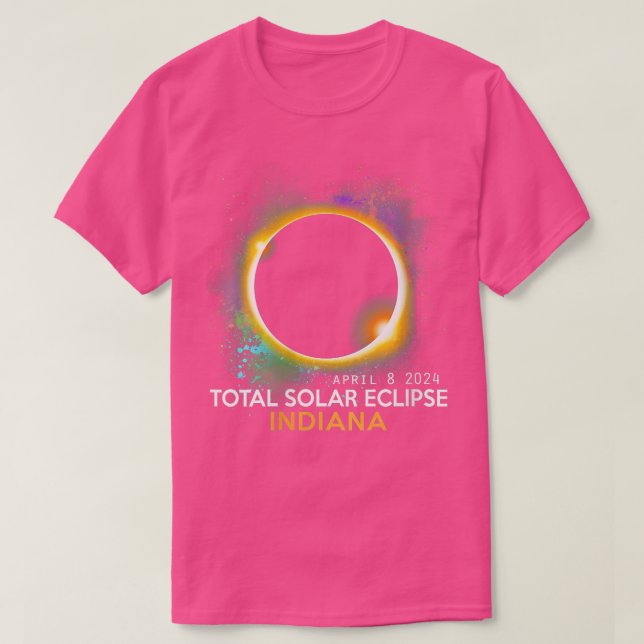 Totalt antal kvinnor i solarium 2024 Totality 0408 T Shirt (Design framsida)