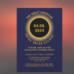 Totalt antal Solar Eclipse 2024-inbjudningar till Inbjudningar