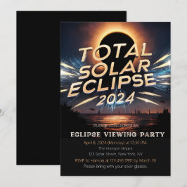 Totalt antal Solar Eclipse View Party-inbjudningar Inbjudningar