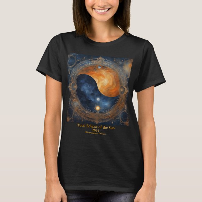 Totalt antal solarier, Eclipse 2 Sider din text My T Shirt (Framsida)