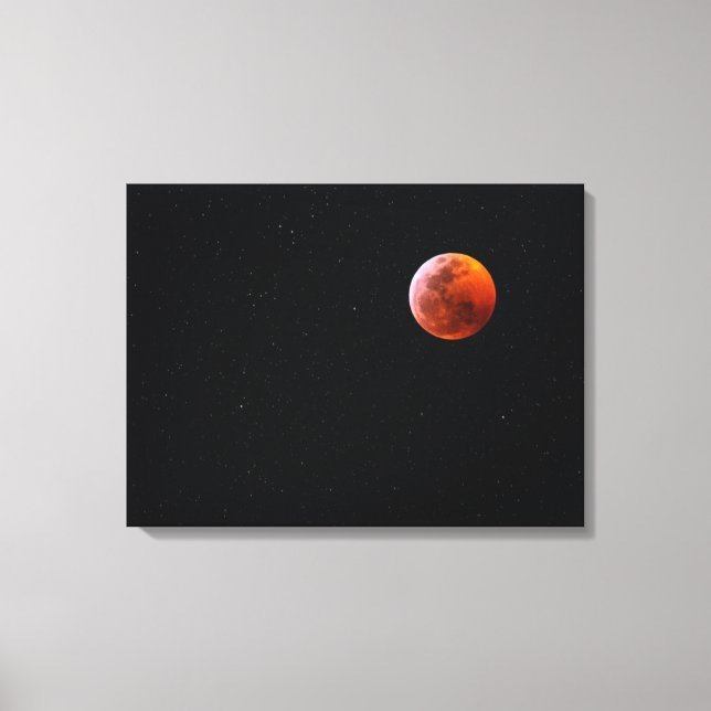 Totalt blod Måne Eclipse | Big Island Hawaii Canvastryck (Framsida)
