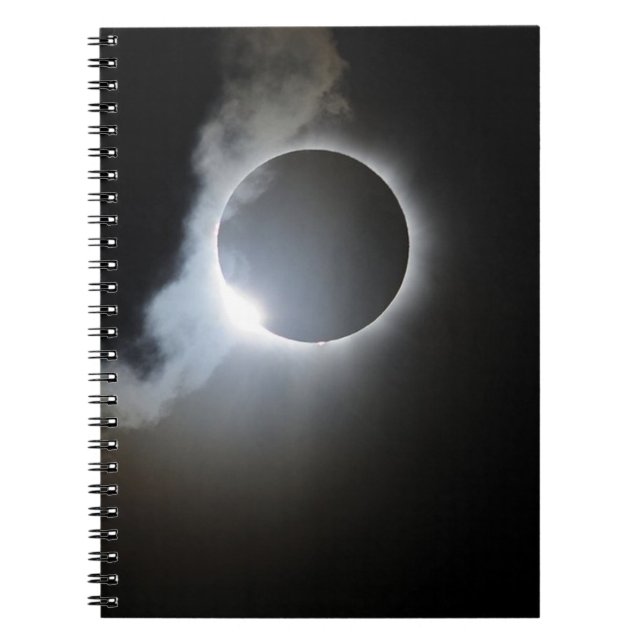 Totalt Eclipse Anteckningsbok Med Spiral (Framsidan)