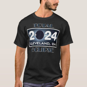 Totalt Eclipse Cleveland Ohio 2024 Väg av Totality T Shirt