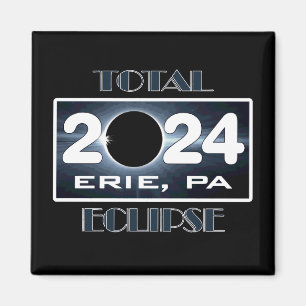 Totalt Eclipse Erie PA 2024 Väg av Totality Magnet
