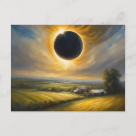 Totalt Eclipse of the Sol Anpassningsbar POSTCARD Vykort