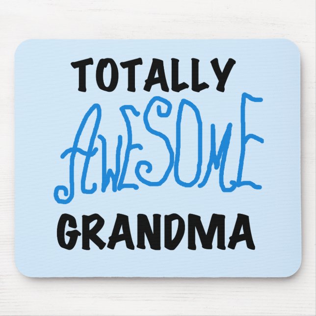 Totalt enorm mormor - blåttTshirts och gåvor Musmatta (Framsidan)