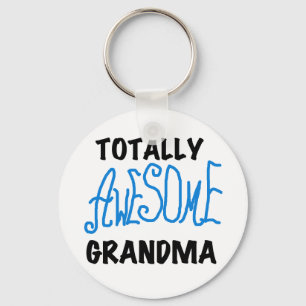 Totalt enorm mormor - blåttTshirts och gåvor Nyckelring