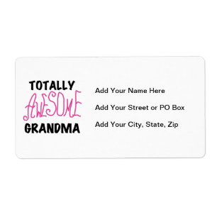 Totalt enorm mormor - rosa Tshirts och gåvor Fraktsedel