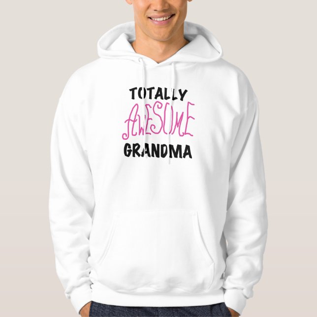Totalt enorm mormor - rosa Tshirts och gåvor Munkjacka (Framsida)