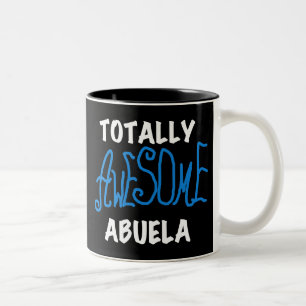 Totalt enorma Abuela blåttTshirts och gåvor Två-Tonad Mugg