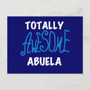 Totalt enorma Abuela blåttTshirts och gåvor Vykort