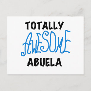 Totalt enorma Abuela blåttTshirts och gåvor Vykort