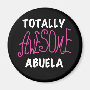Totalt enorma Abuela rosa T-tröja och gåvor Magnet