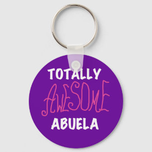 Totalt enorma Abuela rosa T-tröja och gåvor Nyckelring