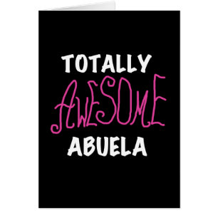 Totalt enorma Abuela rosa T-tröja och gåvor OBS Kort