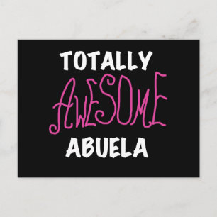 Totalt enorma Abuela rosa T-tröja och gåvor Vykort