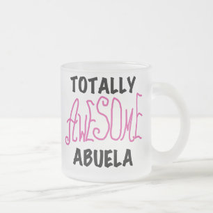 Totalt enorma Abuela rosa Tshirts och gåvor Frostad Glasmugg