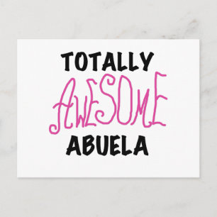 Totalt enorma Abuela rosa Tshirts och gåvor Vykort