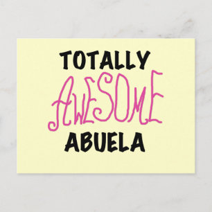 Totalt enorma Abuela rosa Tshirts och gåvor Vykort
