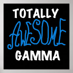 Totalt enorma GammablåttTshirts och gåvor Poster