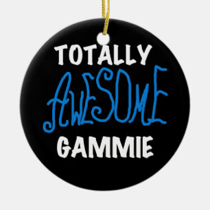 Totalt enorma Gammie blåttT-tröja och gåvor Julgransprydnad Keramik