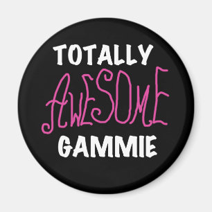 Totalt enorma Gammie rosa T-tröja och gåvor Magnet