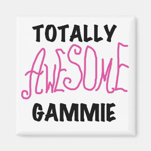 Totalt enorma Gammie rosa T-tröja och gåvor Magnet