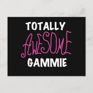 Totalt enorma Gammie rosa T-tröja och gåvor Vykort