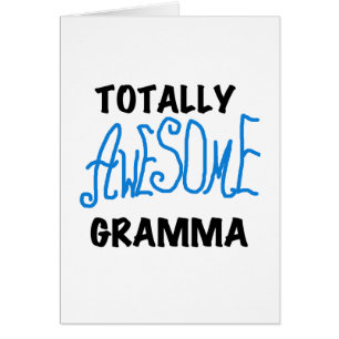 Totalt enorma gåvor för Gramma blåttTshirts Hälsningskort