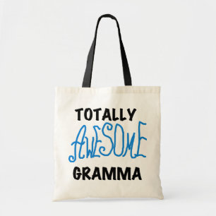 Totalt enorma gåvor för Gramma blåttTshirts Tygkasse