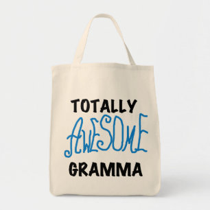 Totalt enorma gåvor för Gramma blåttTshirts Tygkasse