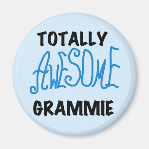 Totalt enorma gåvor för Grammie blåttT-tröja Magnet
