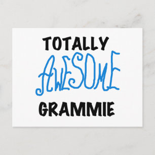 Totalt enorma gåvor för Grammie blåttT-tröja Vykort