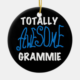 Totalt enorma gåvor för Grammie blåttTshirts Julgransprydnad Keramik