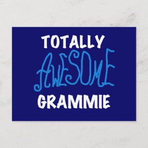 Totalt enorma gåvor för Grammie blåttTshirts Vykort