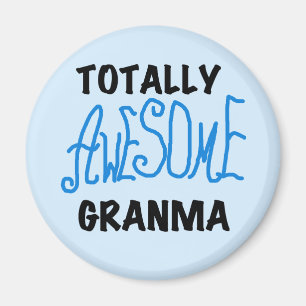 Totalt enorma gåvor för Granma blåttTshirts Magnet