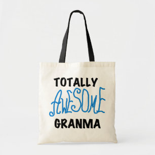 Totalt enorma gåvor för Granma blåttTshirts Tygkasse