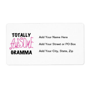 Totalt enorma Gramma rosa Tshirtsgåvor Fraktsedel