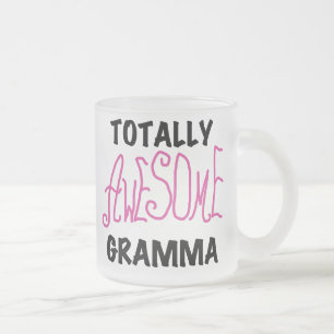 Totalt enorma Gramma rosa Tshirtsgåvor Frostad Glasmugg