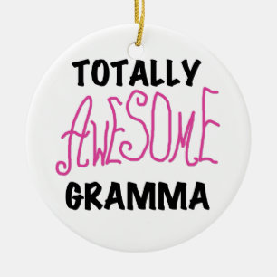 Totalt enorma Gramma rosa Tshirtsgåvor Julgransprydnad Keramik