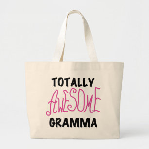 Totalt enorma Gramma rosa Tshirtsgåvor Jumbo Tygkasse
