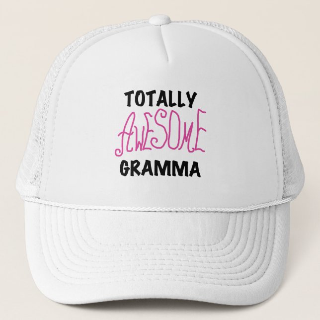 Totalt enorma Gramma rosa Tshirtsgåvor Keps (Framsida)