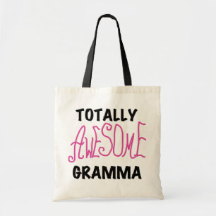 Totalt enorma Gramma rosa Tshirtsgåvor Tygkasse