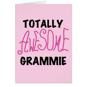 Totalt enorma Grammie rosa T-tröjagåvor OBS Kort