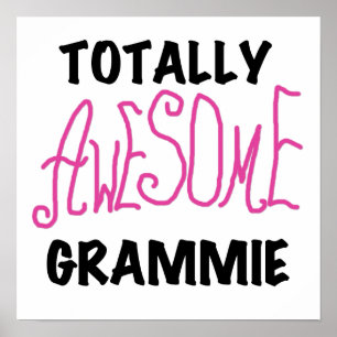 Totalt enorma Grammie rosa T-tröjagåvor Poster